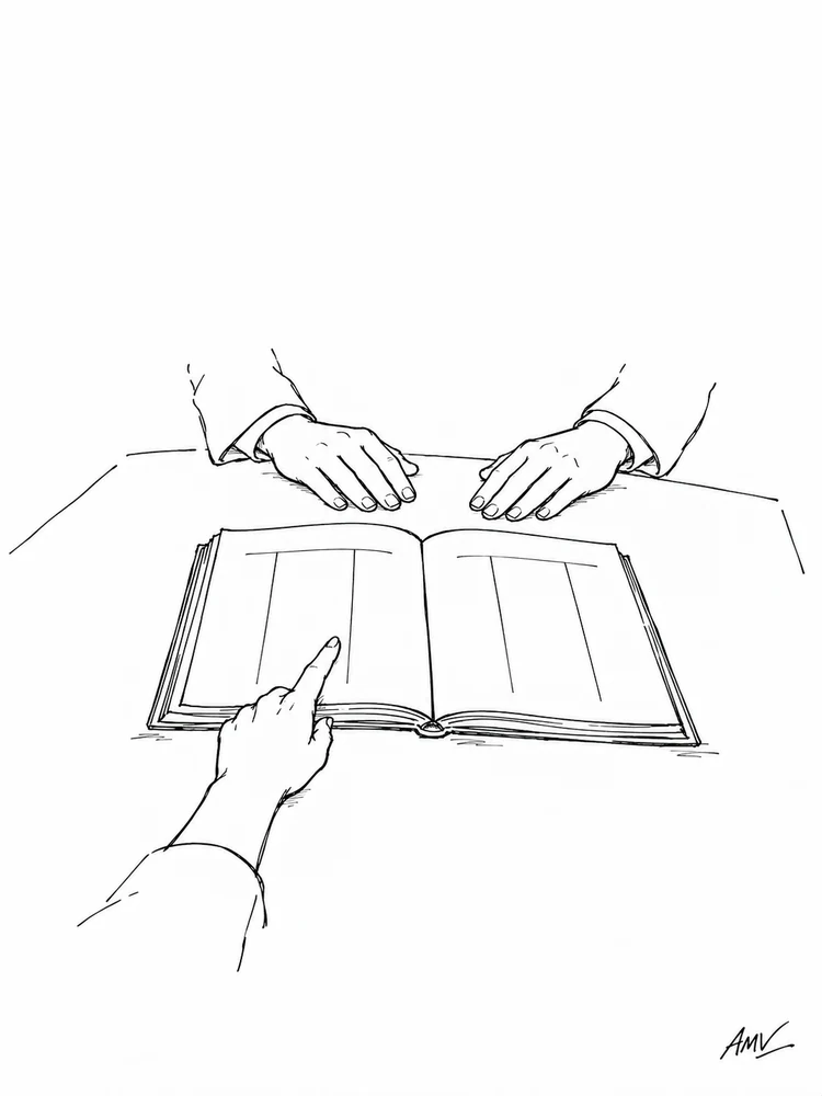 Pen-style illustration for Chapter One — The Appointment